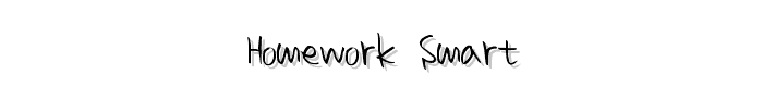 homework smart font